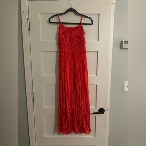 J. Crew Vibrant Red Maxi Dress